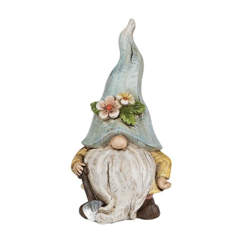 Wichtel blau Blume/Schaufel