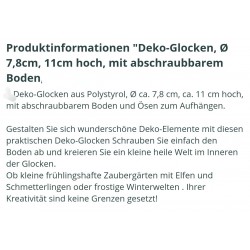 Kunststoff Glocke