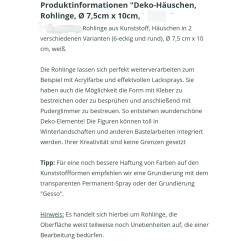 Kunststoff Häuschen rund weiss