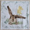 Serviette Kaninchen/Schmetterling