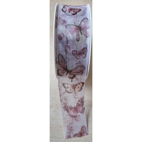 Dekoband Schmetterlinge rosa/lila