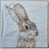 Serviette Kaninchenkopf