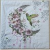 Serviette Mond/Blumen