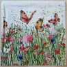 Serviette Blumenwiese/Schmetterlinge