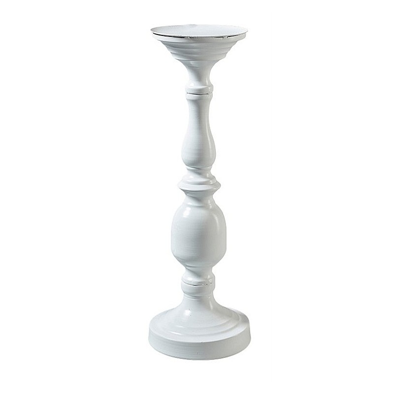 Metall Kerzenhalter weiss