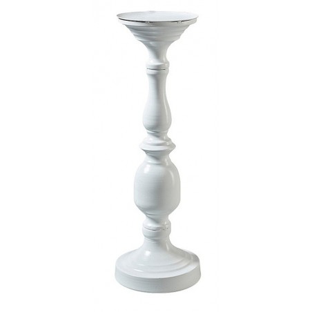 Metall Kerzenhalter weiss