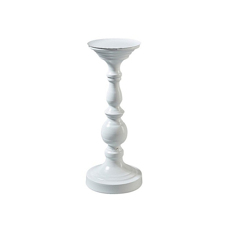 Metall Kerzenhalter weiss