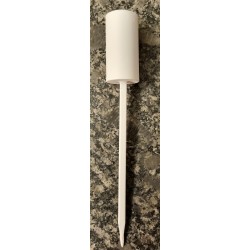 Metall Kerzenhalter zum Stecken weiss