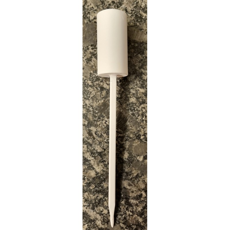 Metall Kerzenhalter zum Stecken weiss