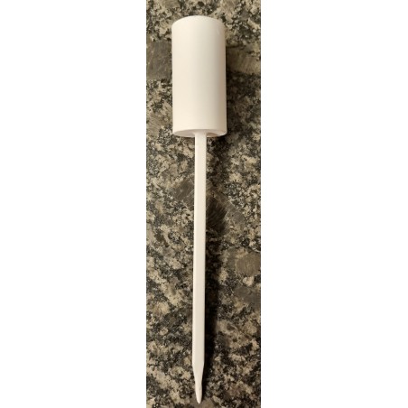 Metall Kerzenhalter zum Stecken weiss