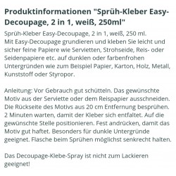Sprühkleber Easy-Decoupage 2 in 1