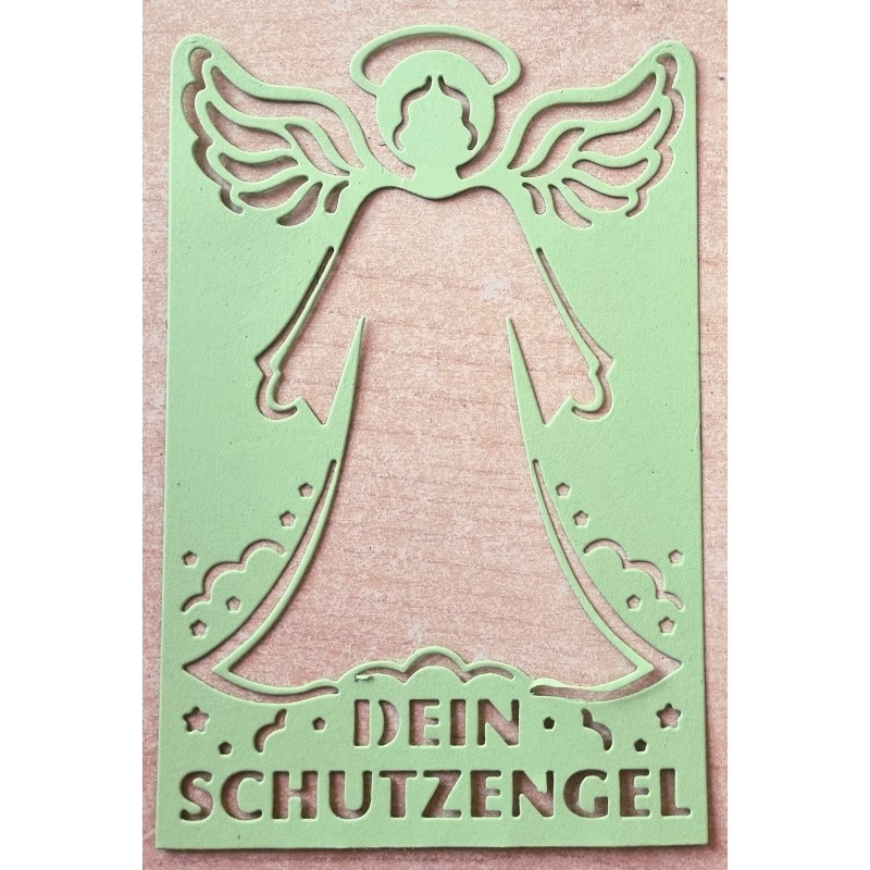 Papier Motiv "Mein Schutzengel" lindengrün