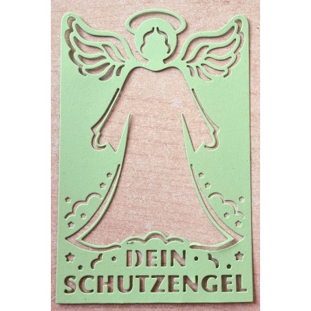 Papier Motiv "Mein Schutzengel" lindengrün