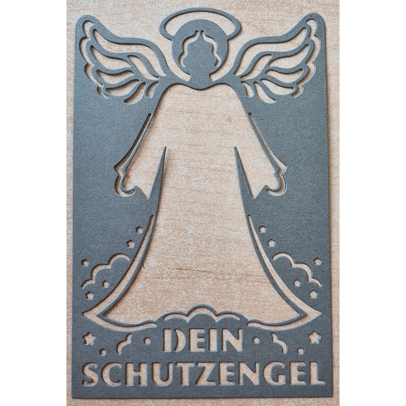 Papier Motiv "Mein Schutzengel" grau