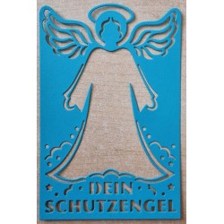 Papier Motiv "Mein Schutzengel" türkis