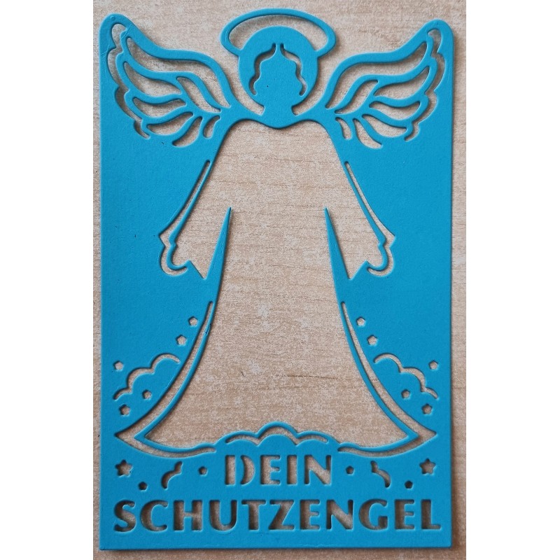 Papier Motiv "Mein Schutzengel" türkis