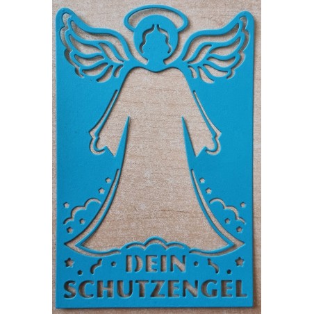 Papier Motiv "Mein Schutzengel" türkis