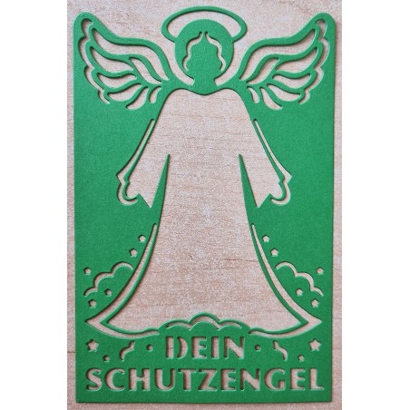 Papier Motiv "Mein Schutzengel" grün
