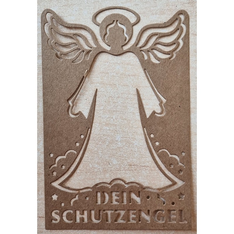 Papier Motiv "Mein Schutzengel" hellbraun