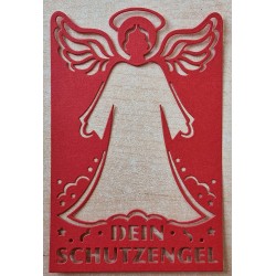 Papier Motiv "Mein Schutzengel" hellrot
