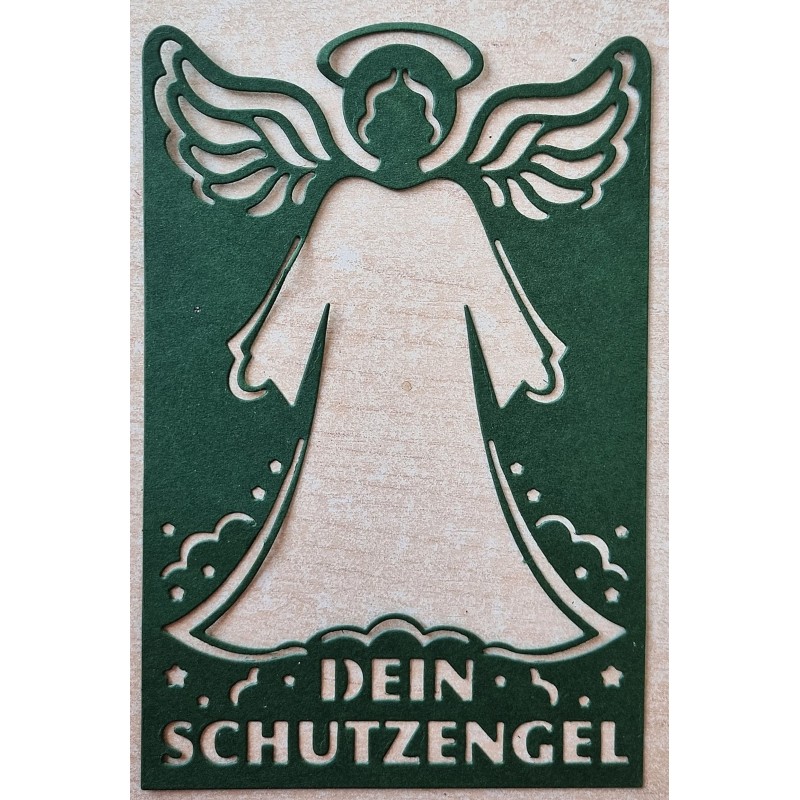 Papier Motiv "Mein Schutzengel" dunkelgrün