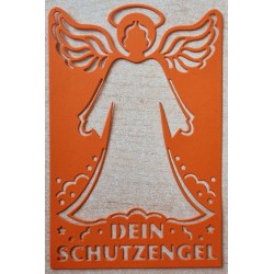 Papier Motiv "Mein Schutzengel" orange