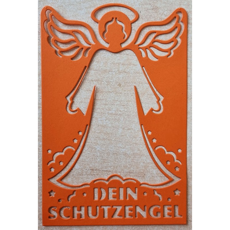 Papier Motiv "Mein Schutzengel" orange