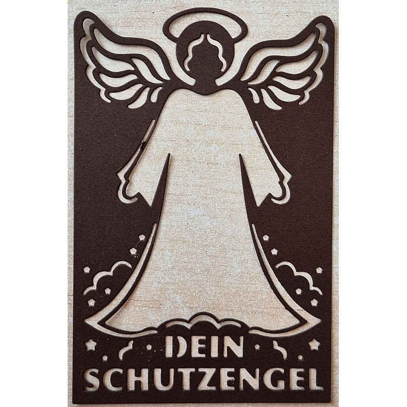 Papier Motiv "Mein Schutzengel" braun