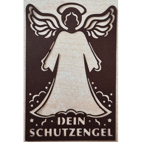 Papier Motiv "Mein Schutzengel" braun