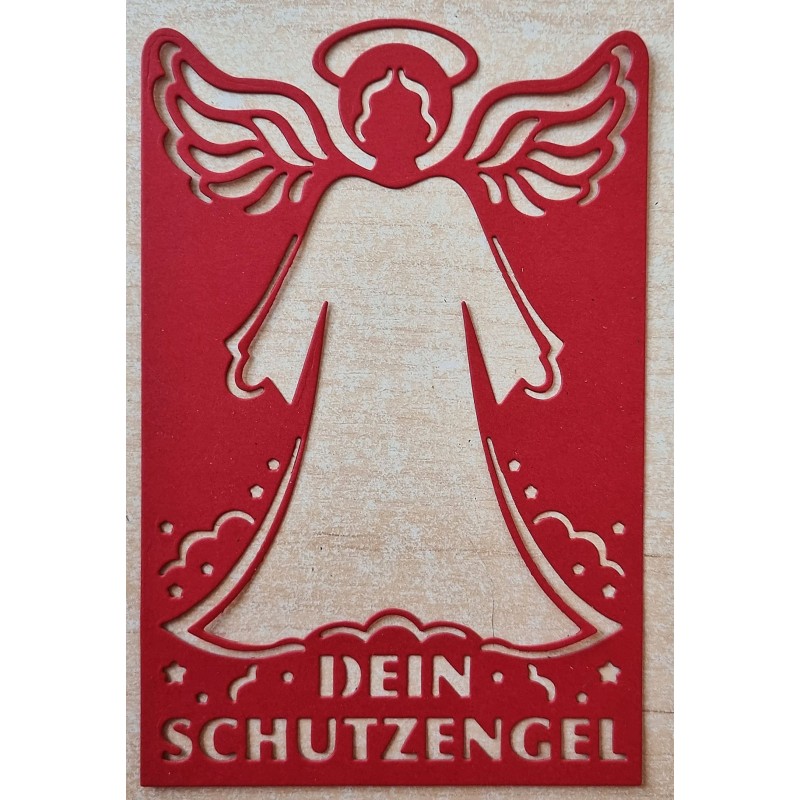Papier Motiv "Mein Schutzengel" rot