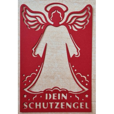 Papier Motiv "Mein Schutzengel" rot