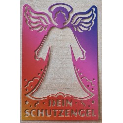 Papier Motiv "Mein Schutzengel" violette/pink/orange