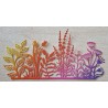 Papier Motiv Blumenwiese gelb/orange/pink/violette