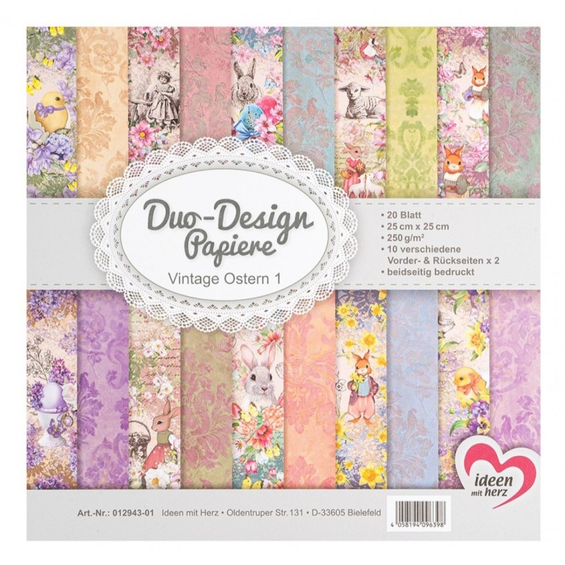 Duo Design Papier Vintage Ostern 1