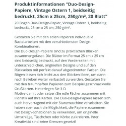 Duo Design Papier Vintage Ostern 1