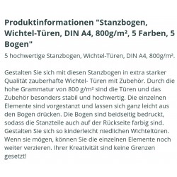 Stanzbogen Wichtel-Türen