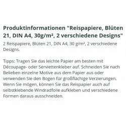 Reispapier Blüten 21