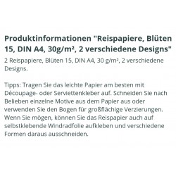 Reispapier Blüten 15