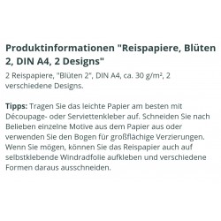 Reispapier Blüten 2
