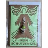 Schutzengel Karte mit Anhänger braun/lindengrün