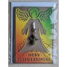 Schutzengel Karte mit Anhänger braun/orange,gelb,grün