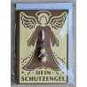 Schutzengel Karte mit Anhänger braun/vanille