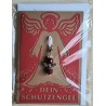 Schutzengel Karte mit Anhänger braun/rot