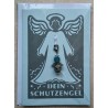 Schutzengel Karte mit Anhänger grau
