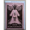 Schutzengel Karte mit Anhänger braun