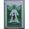 Schutzengel Karte mit Anhänger grün