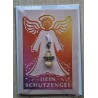 Schutzengel Karte mit Anhänger pink/orange/gelb