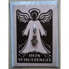 Schutzengel Karte mit Anhänger braun