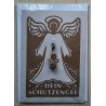 Schutzengel Karte mit Anhänger hellbraun