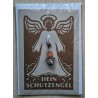 Schutzengel Karte mit Anhänger hellbraun